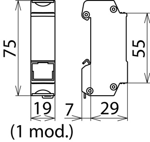 DPA M CLE RJ45尺寸